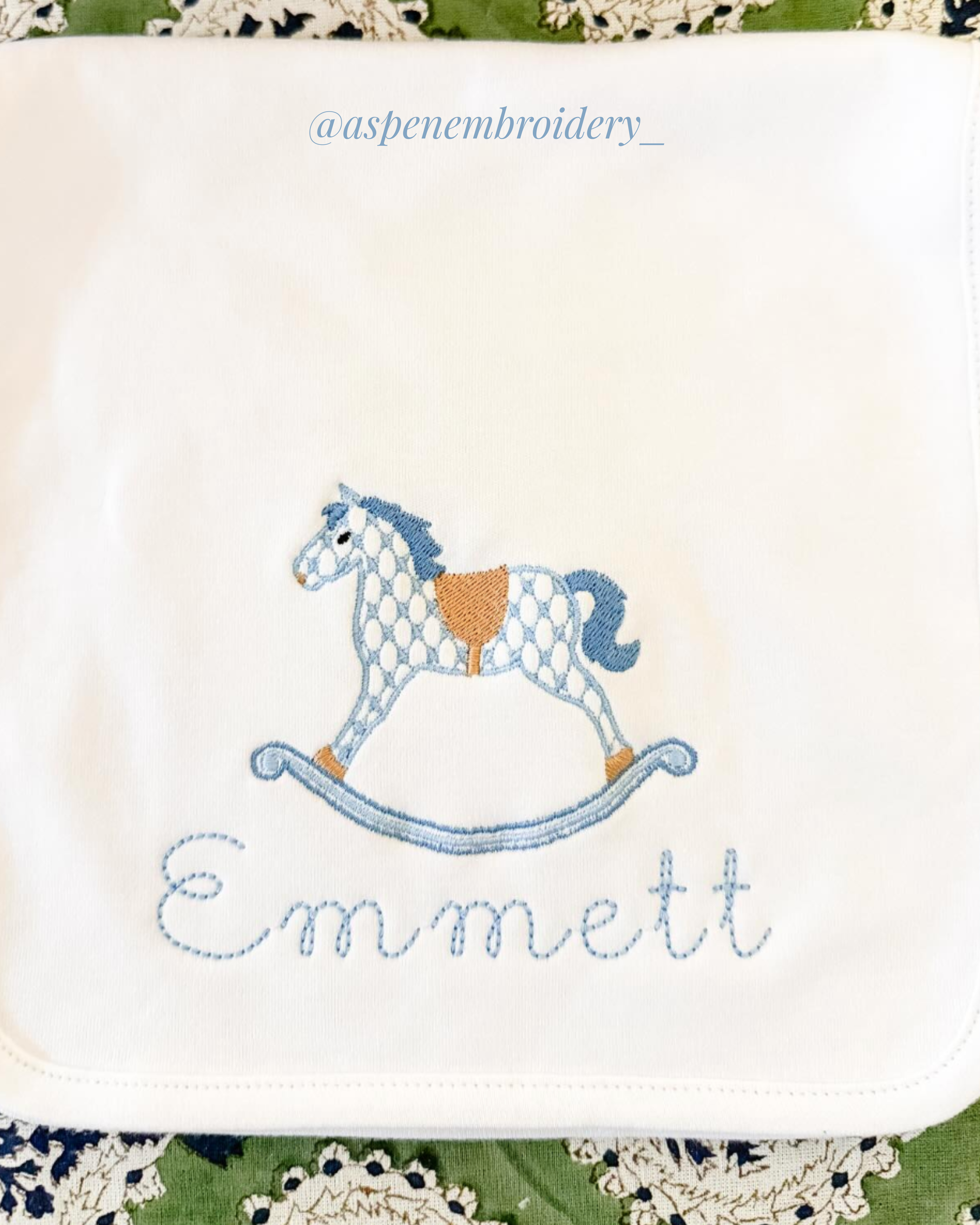 Chic Rocking Horse for Embroidery