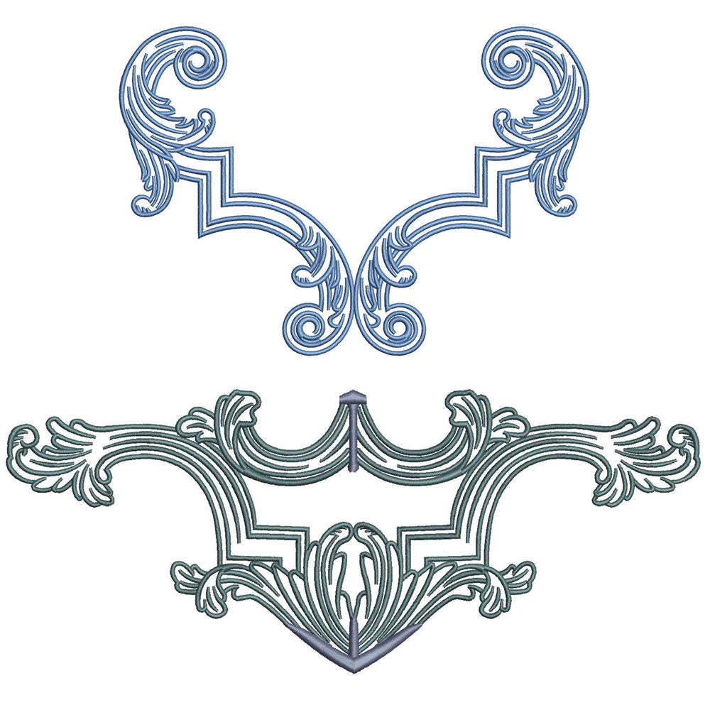 Cartouche Baroque Set for Embroidery