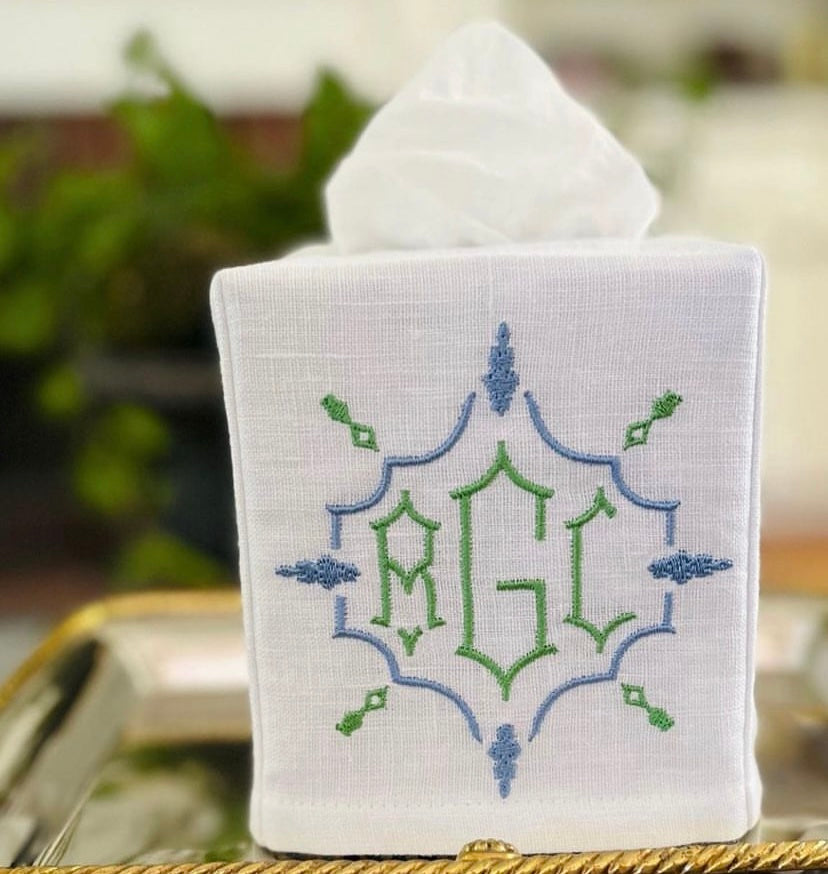 Monogram Chinoiserie Font for Embroidery