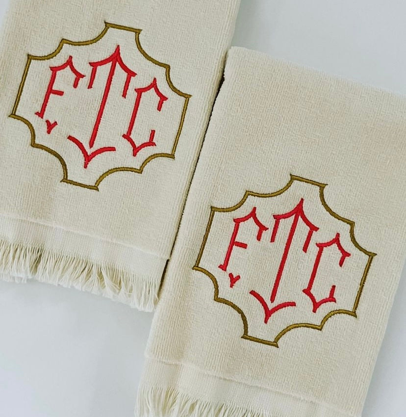 Monogram Chinoiserie Font for Embroidery