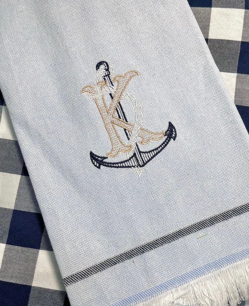 Single Nautical Font for Embroidery