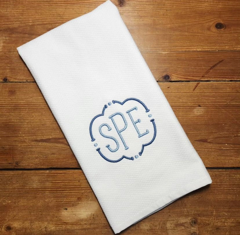 Monogram Court Font for Embroidery