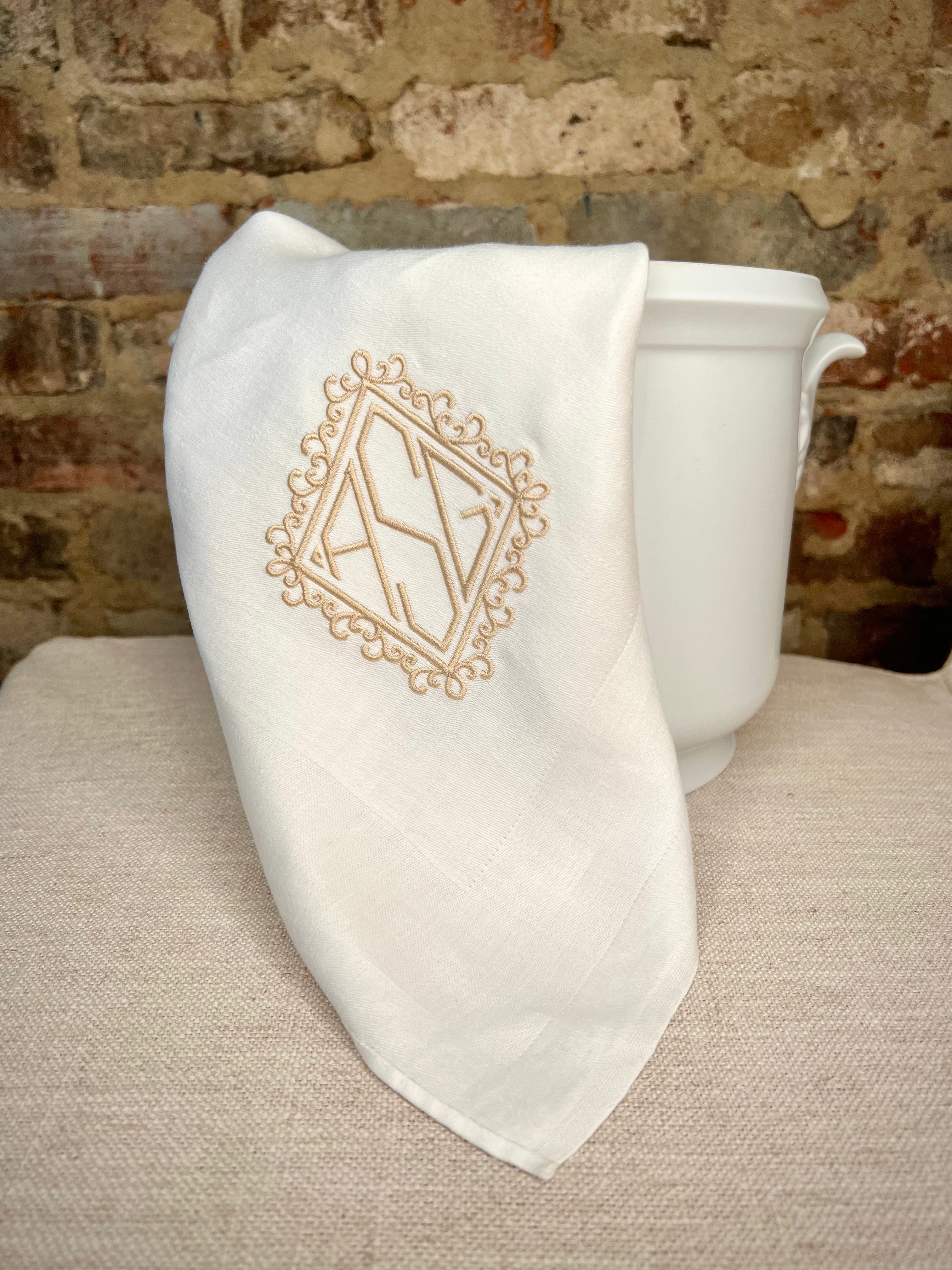 Monogram Diamond Font for Embroidery