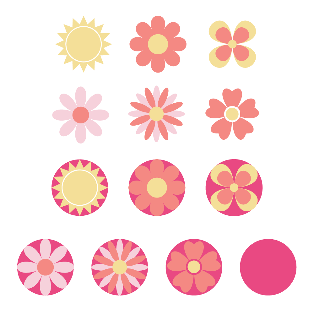 Mini Plus Flower Set for Print