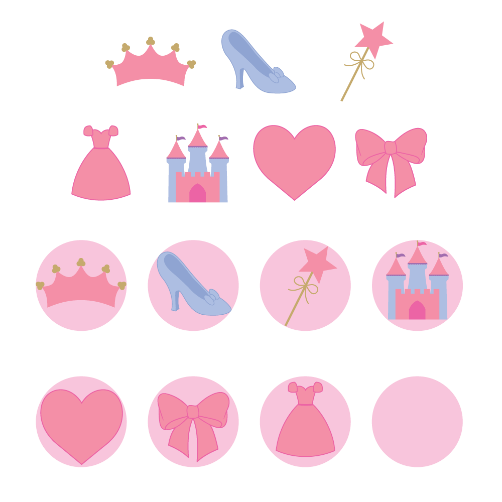 Mini Plus Princess Set for Print
