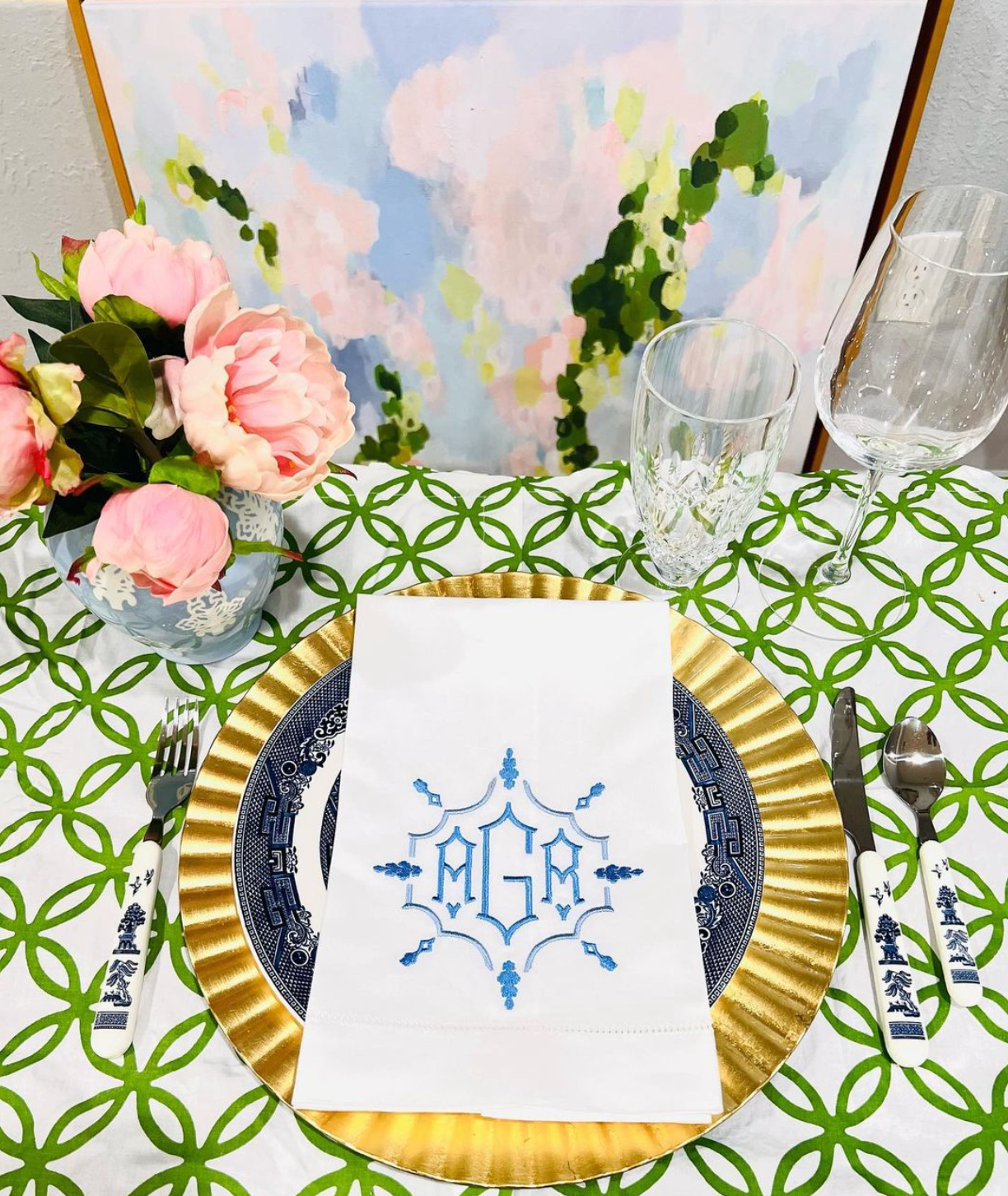 Monogram Chinoiserie Font for Embroidery