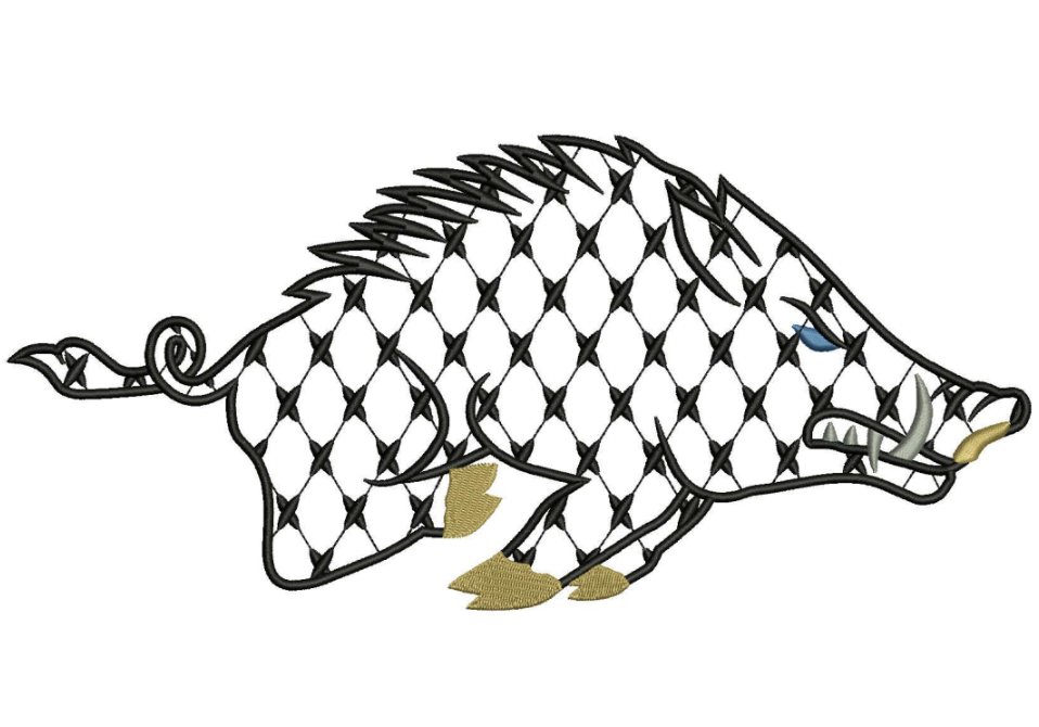 Chic Razorback for Embroidery