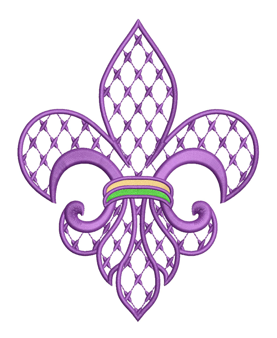 Chic Fleur de Lis for Embroidery