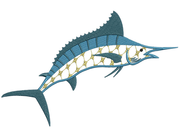 Chic Marlin for Embroidery – Shuler Studio