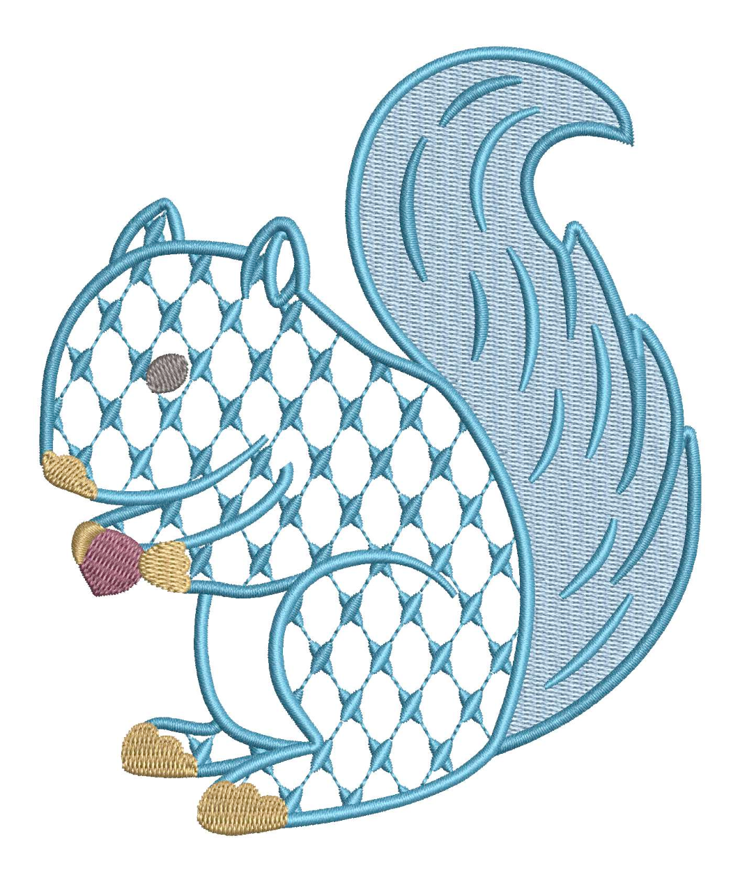 Chic Squirrel for Embroidery
