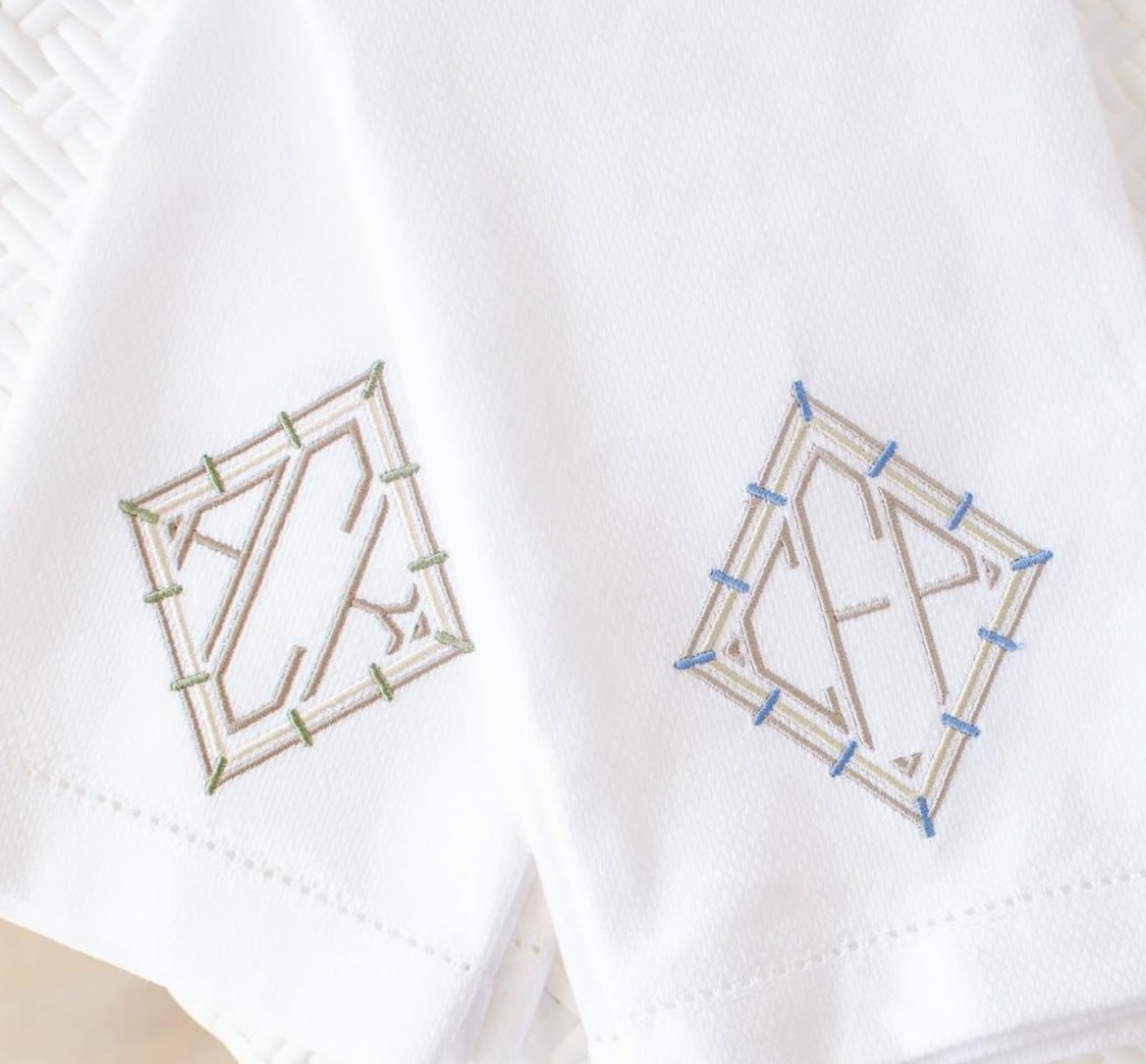 Monogram Diamond Font for Embroidery