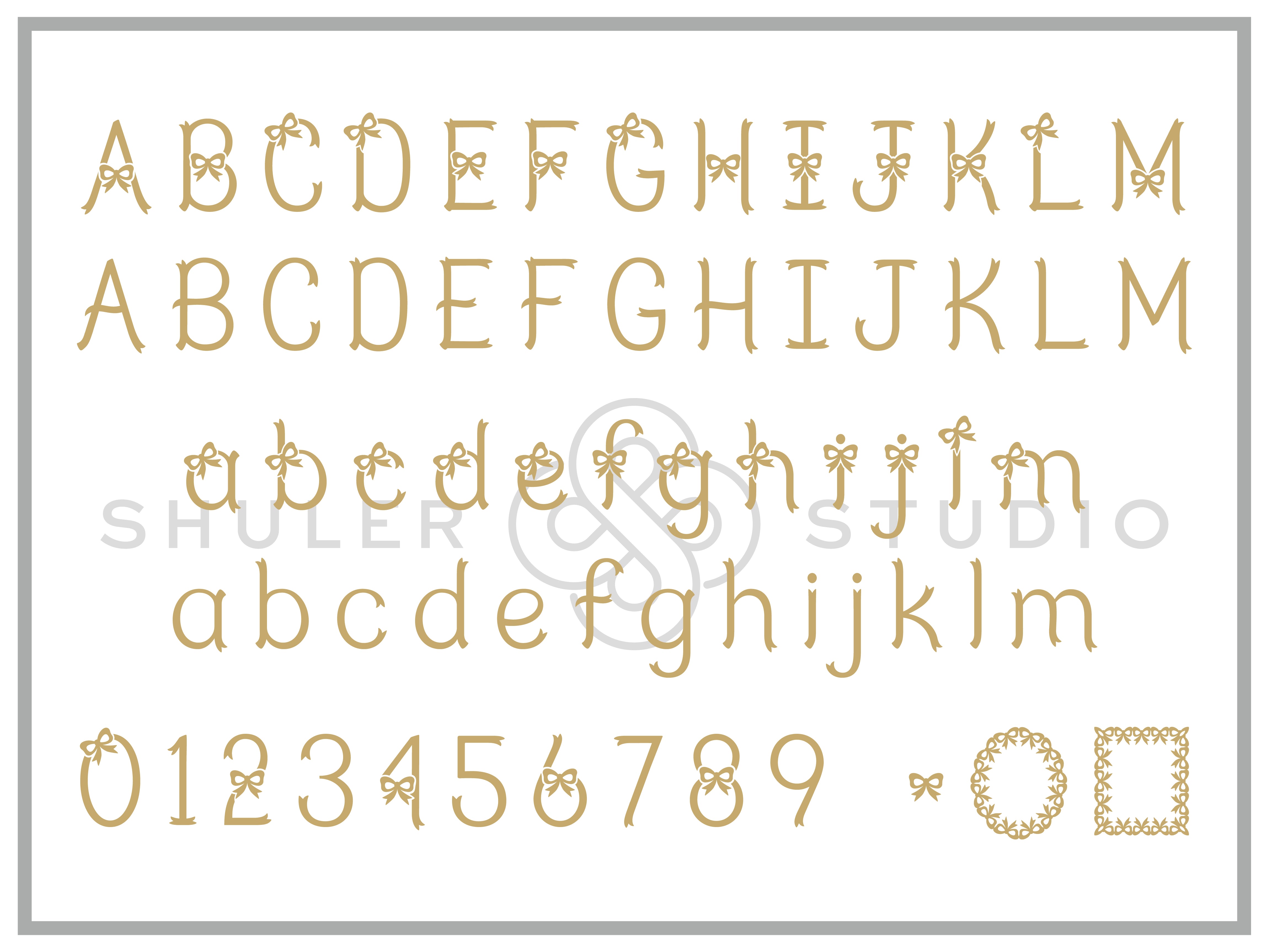 Single Ribbon Font Set for Embroidery