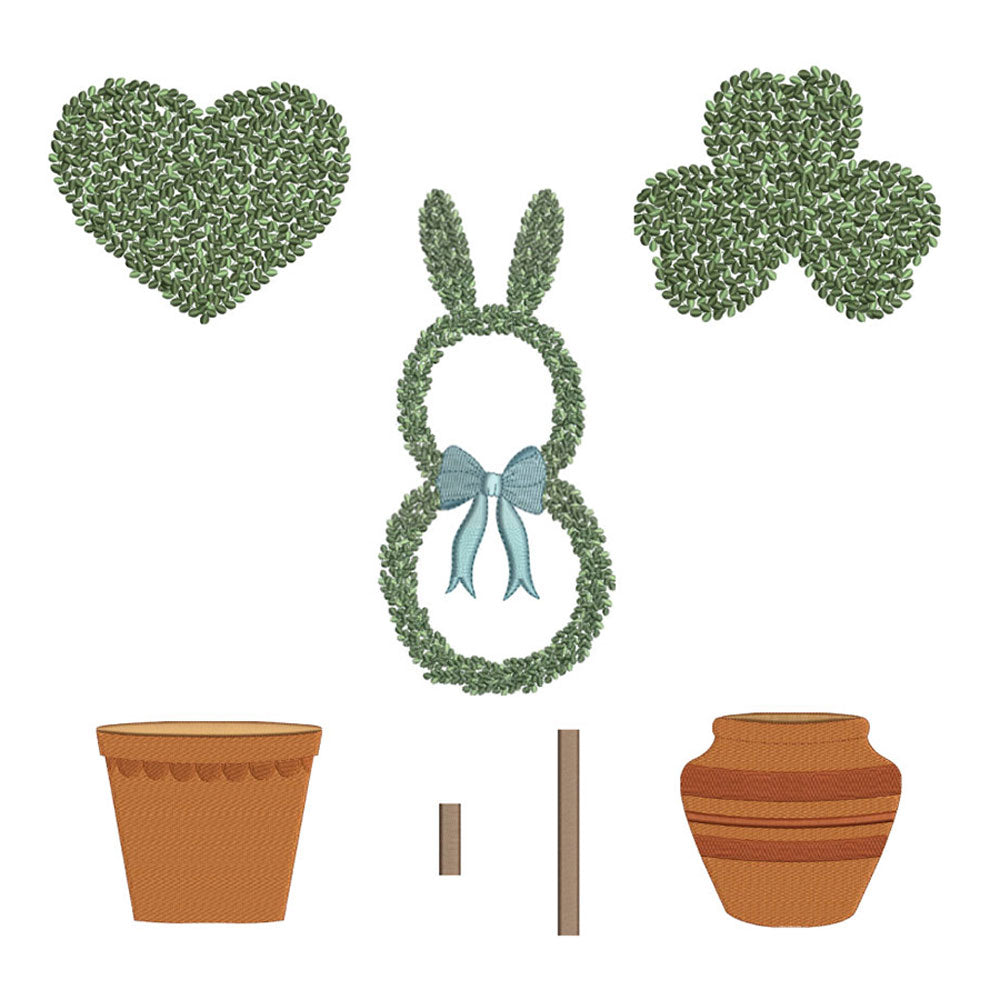 Build A Boxwood Set I for Embroidery