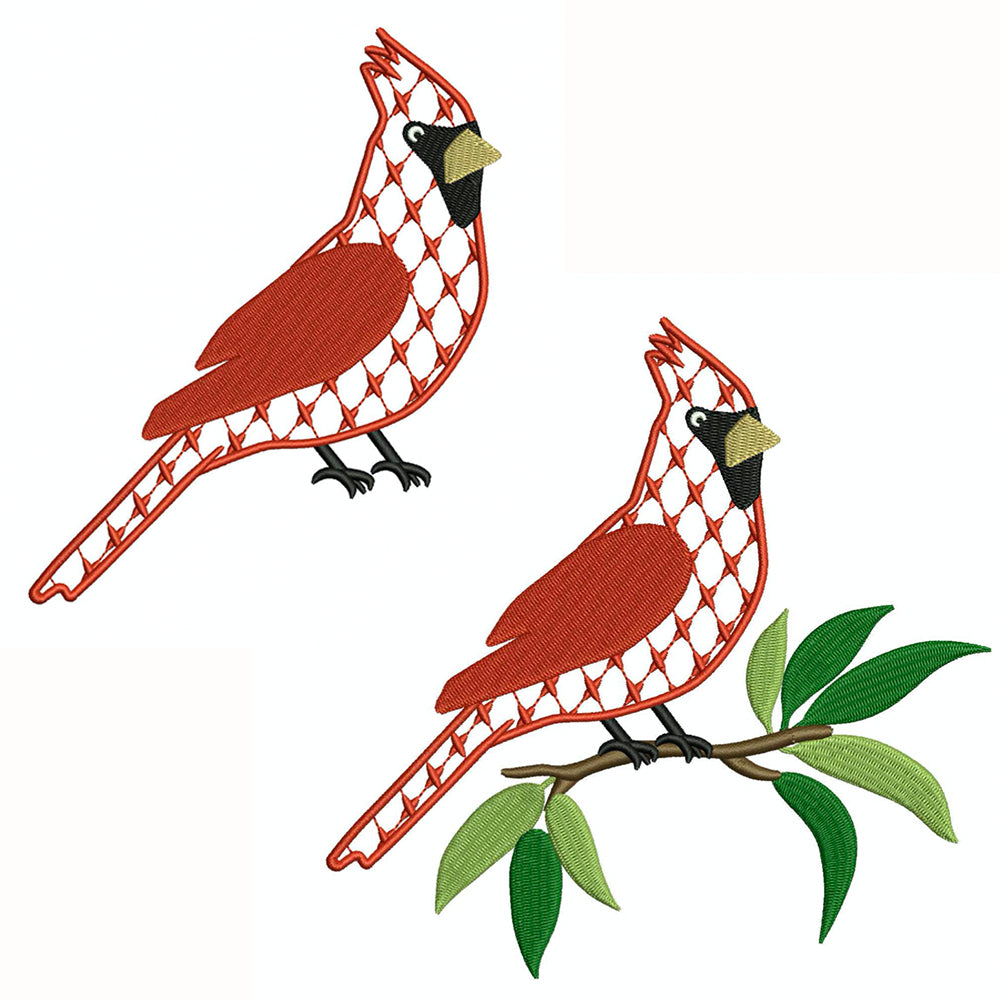 Chic Cardinal for Embroidery