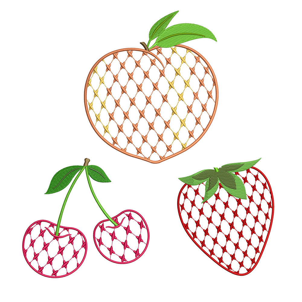 Chic Fruit Set III for Embroidery