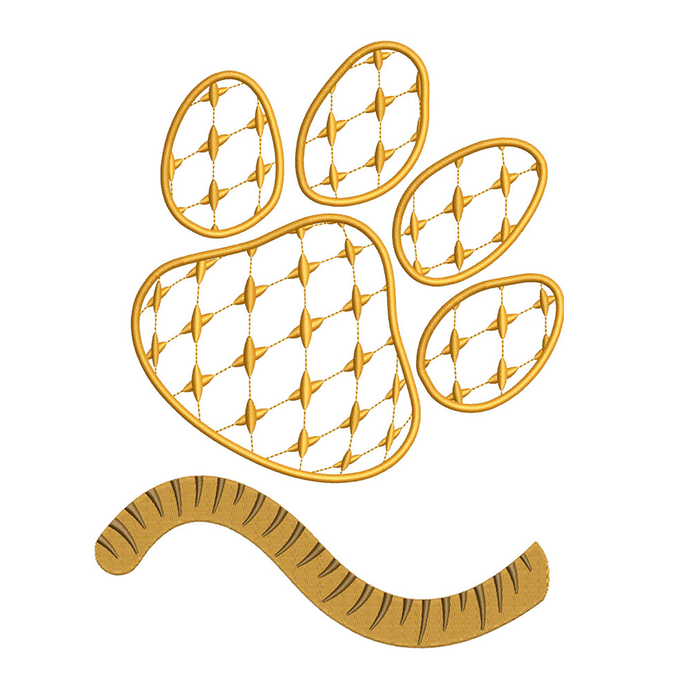Chic Paw and Tail for Embroidery