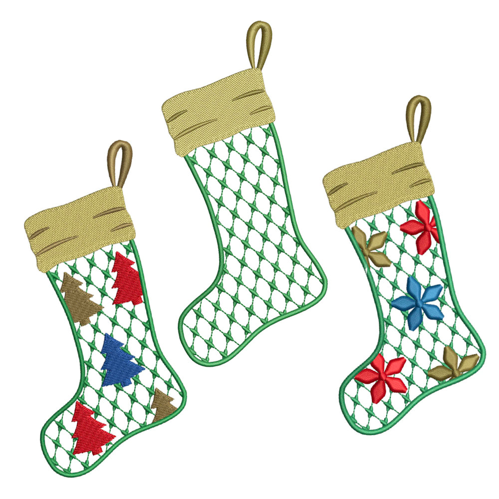 Chic Stocking Set for Embroidery