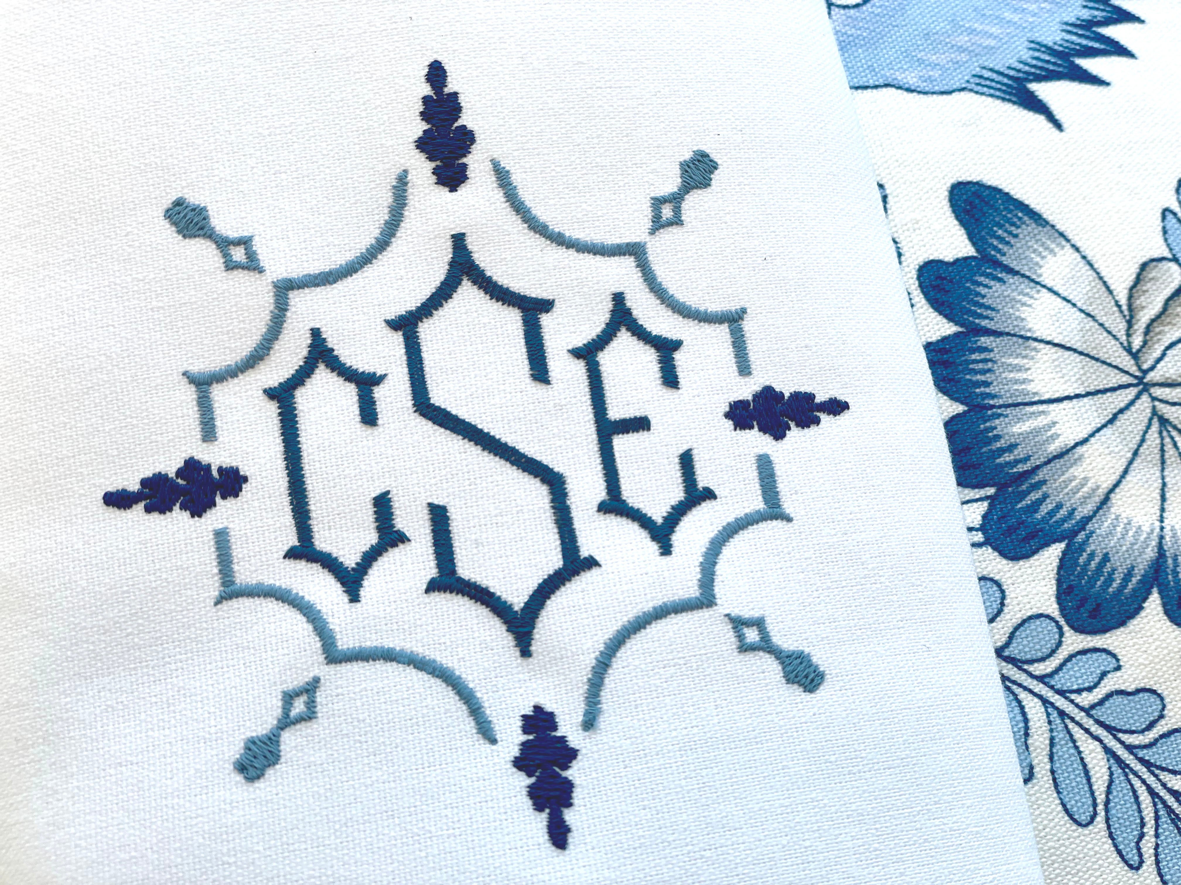 Monogram Chinoiserie Font for Embroidery