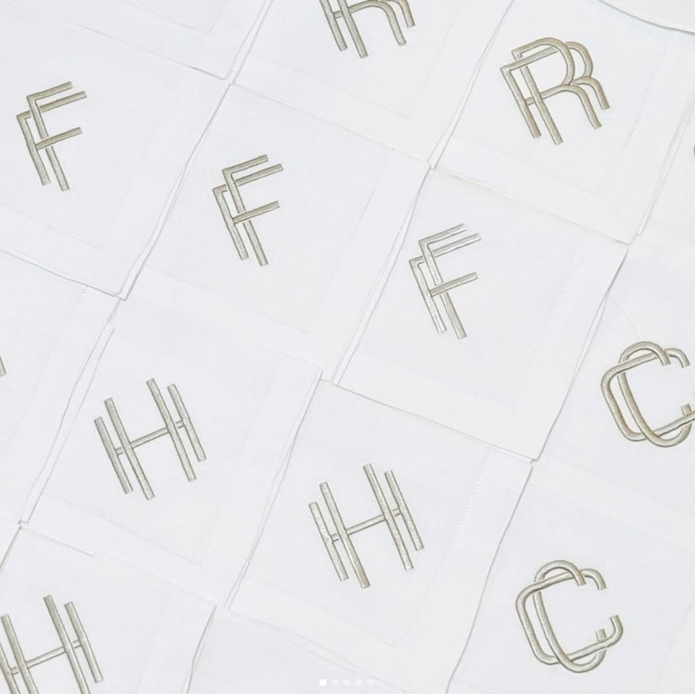 Monogram Block Font for Embroidery