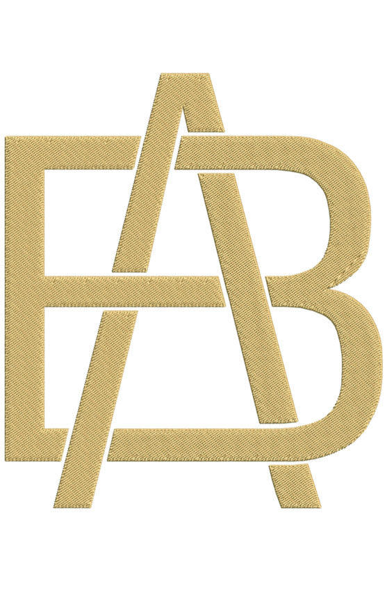 Monogram Block AB for Embroidery