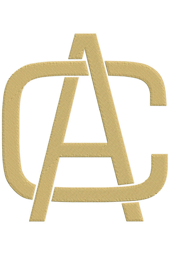 Monogram Block AC for Embroidery
