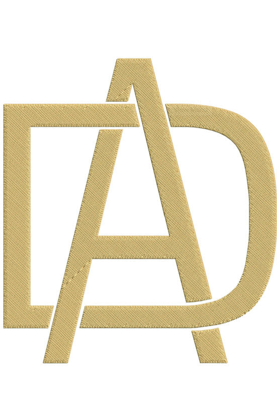 Monogram Block AD for Embroidery