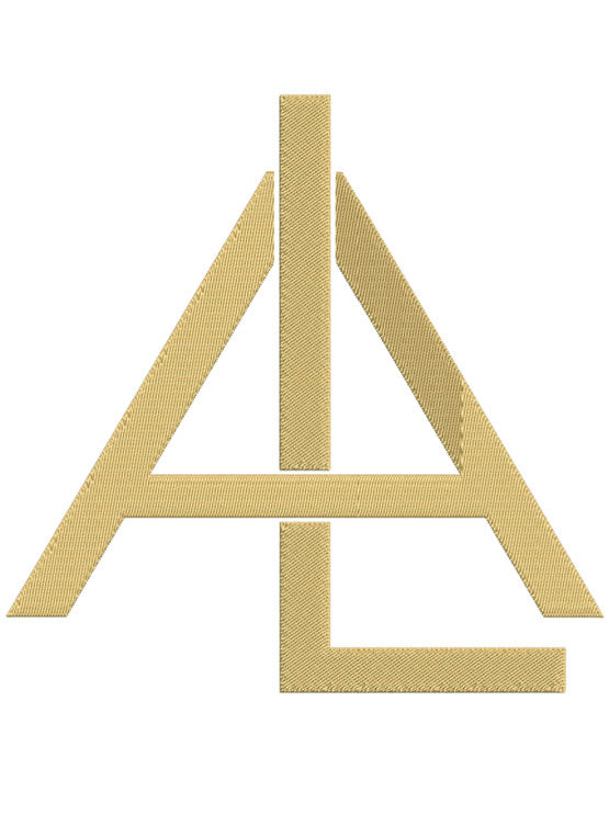 Monogram Block AL for Embroidery