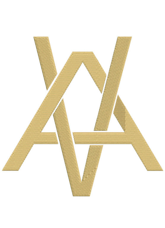 Monogram Block AV for Embroidery