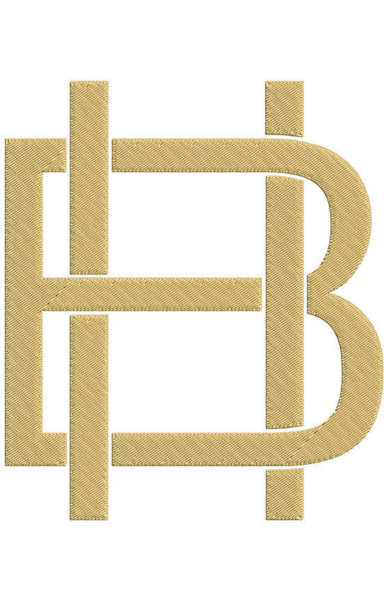 Monogram Block BH for Embroidery