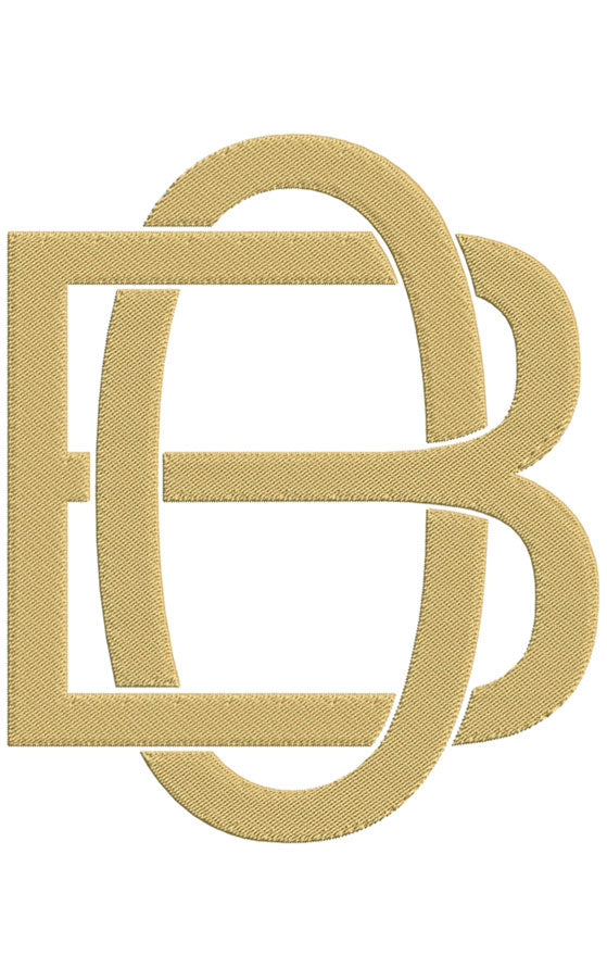 Monogram Block BO for Embroidery