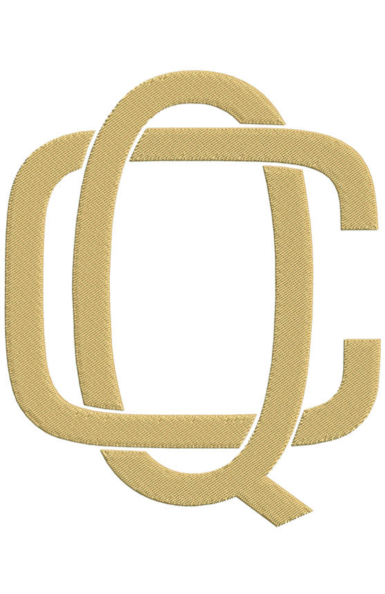 Monogram Block CQ for Embroidery