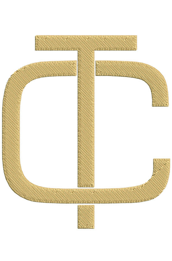 Monogram Block CT for Embroidery