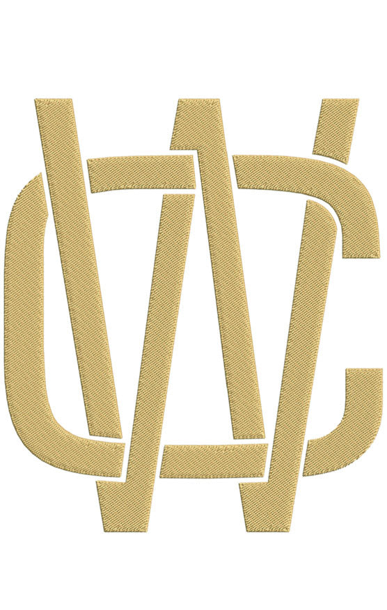 Monogram Block CW for Embroidery