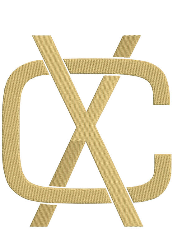 Monogram Block CX for Embroidery