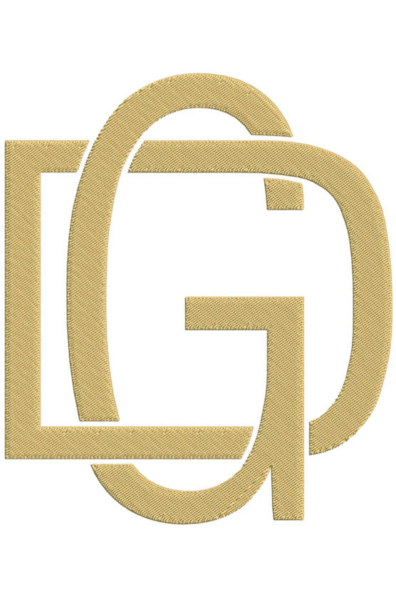 Monogram Block DG for Embroidery
