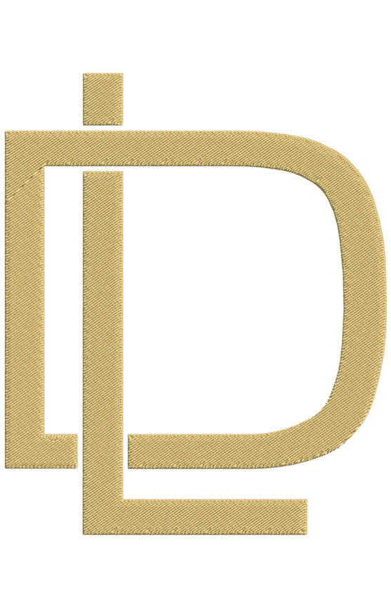 Monogram Block DL for Embroidery