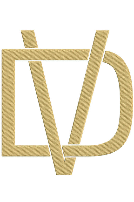 Monogram Block DV for Embroidery