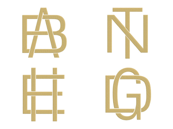 Monogram Block Font for Embroidery – Shuler Studio