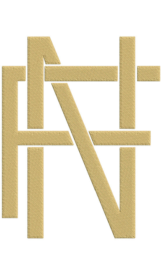 Monogram Block FN for Embroidery