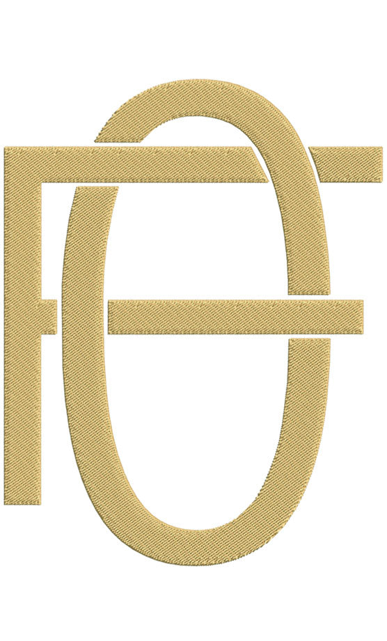 Monogram Block FO for Embroidery