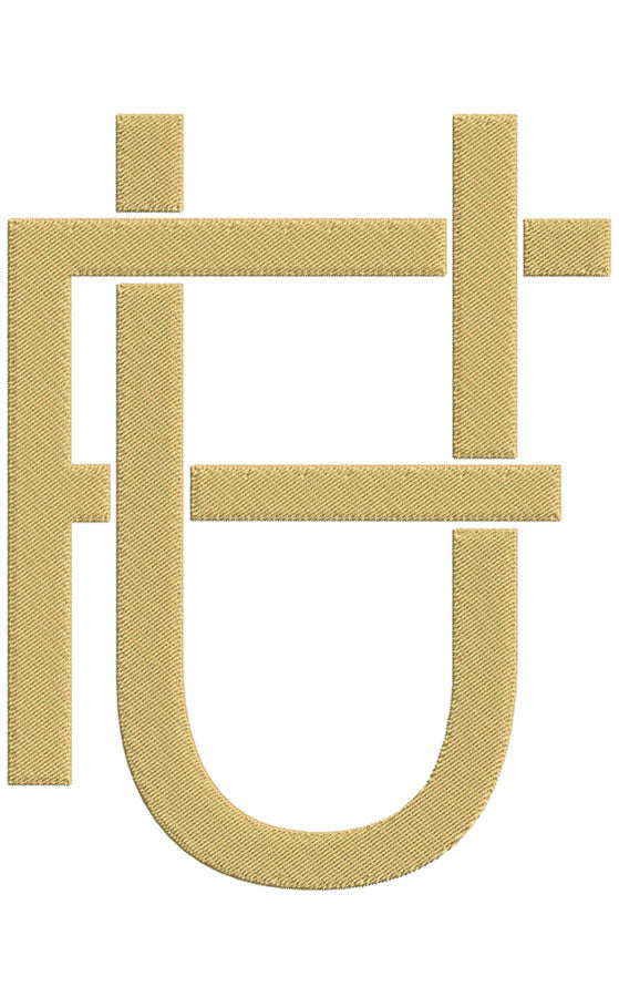 Monogram Block FU for Embroidery