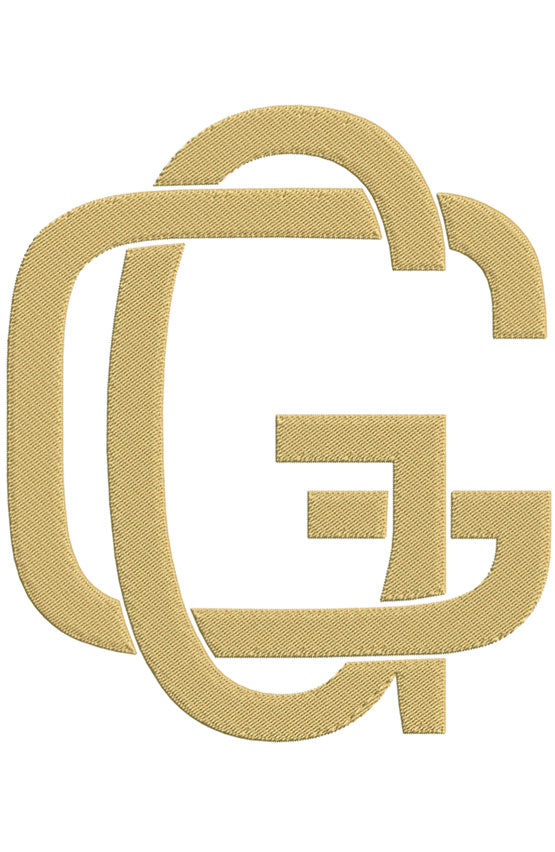 Monogram Block GG for Embroidery