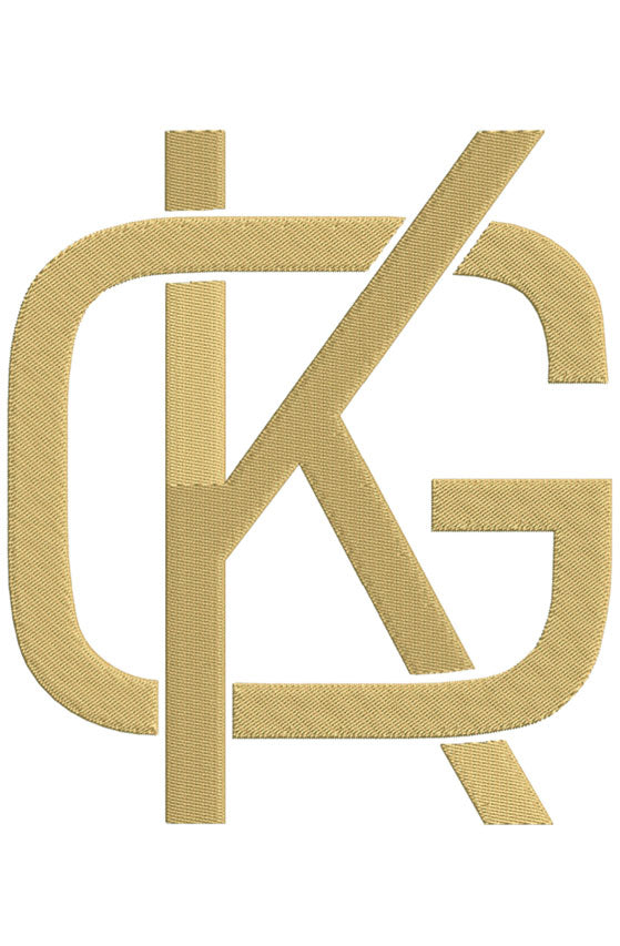 Monogram Block GK for Embroidery
