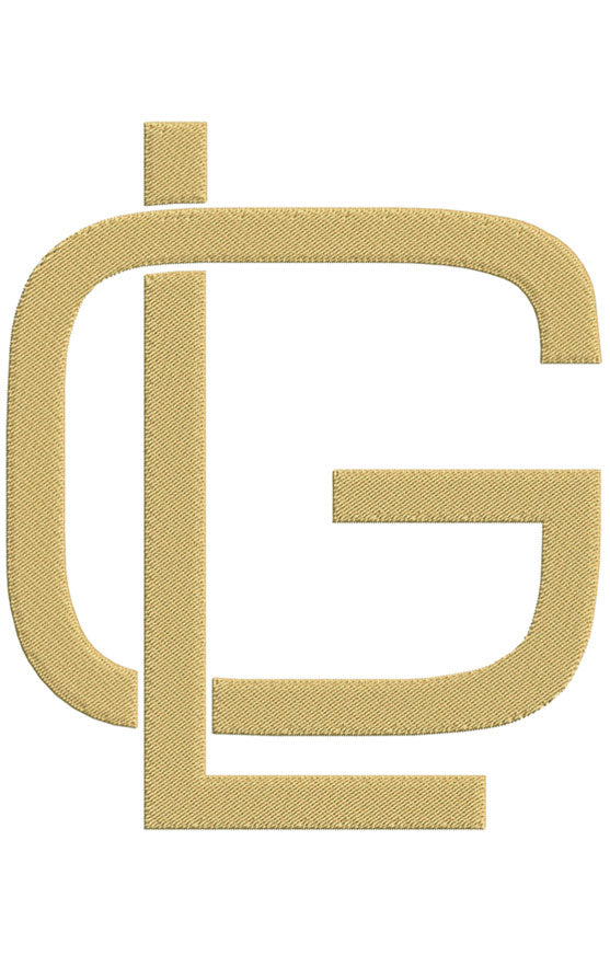 Monogram Block GL for Embroidery