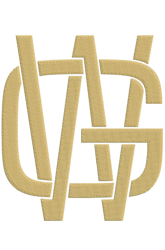 Monogram Block GW for Embroidery