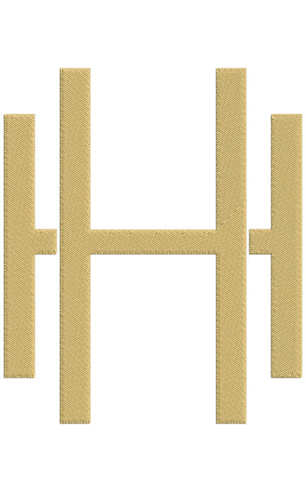 Monogram Block HH for Embroidery