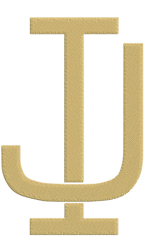 Monogram Block IJ for Embroidery