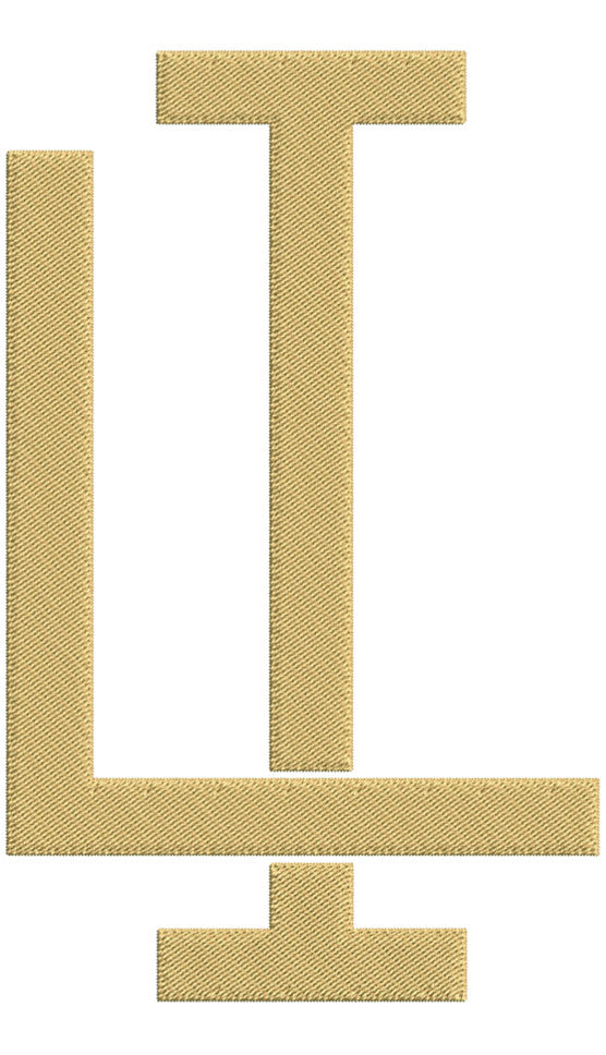 Monogram Block IL for Embroidery