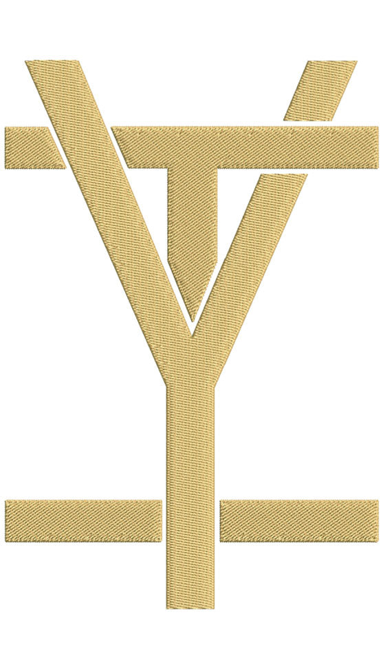 Monogram Block IY for Embroidery