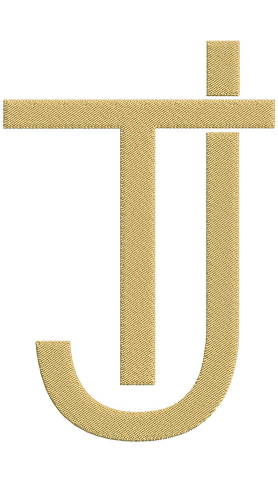 Monogram Block JT for Embroidery